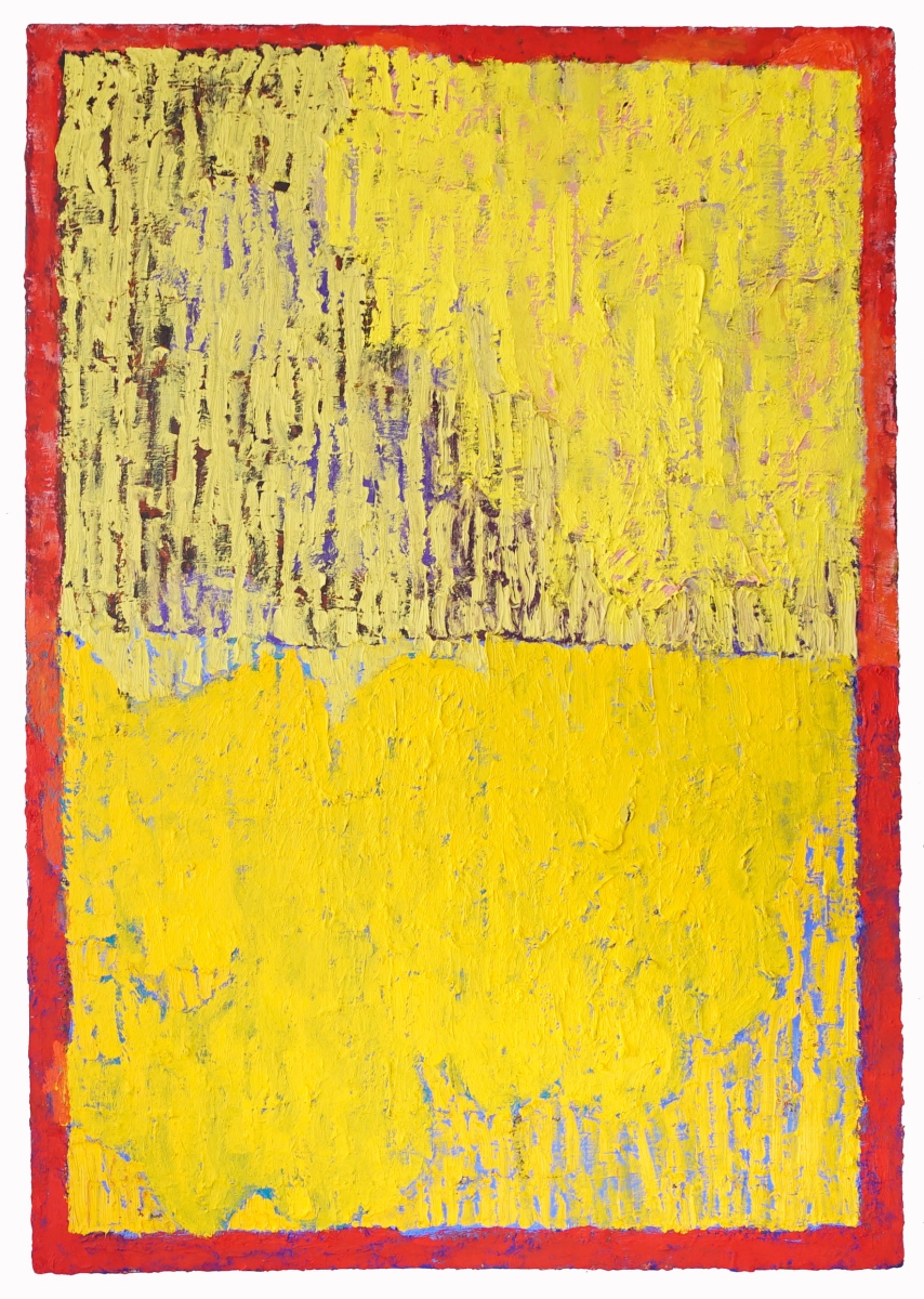 Yellow with Orange Border