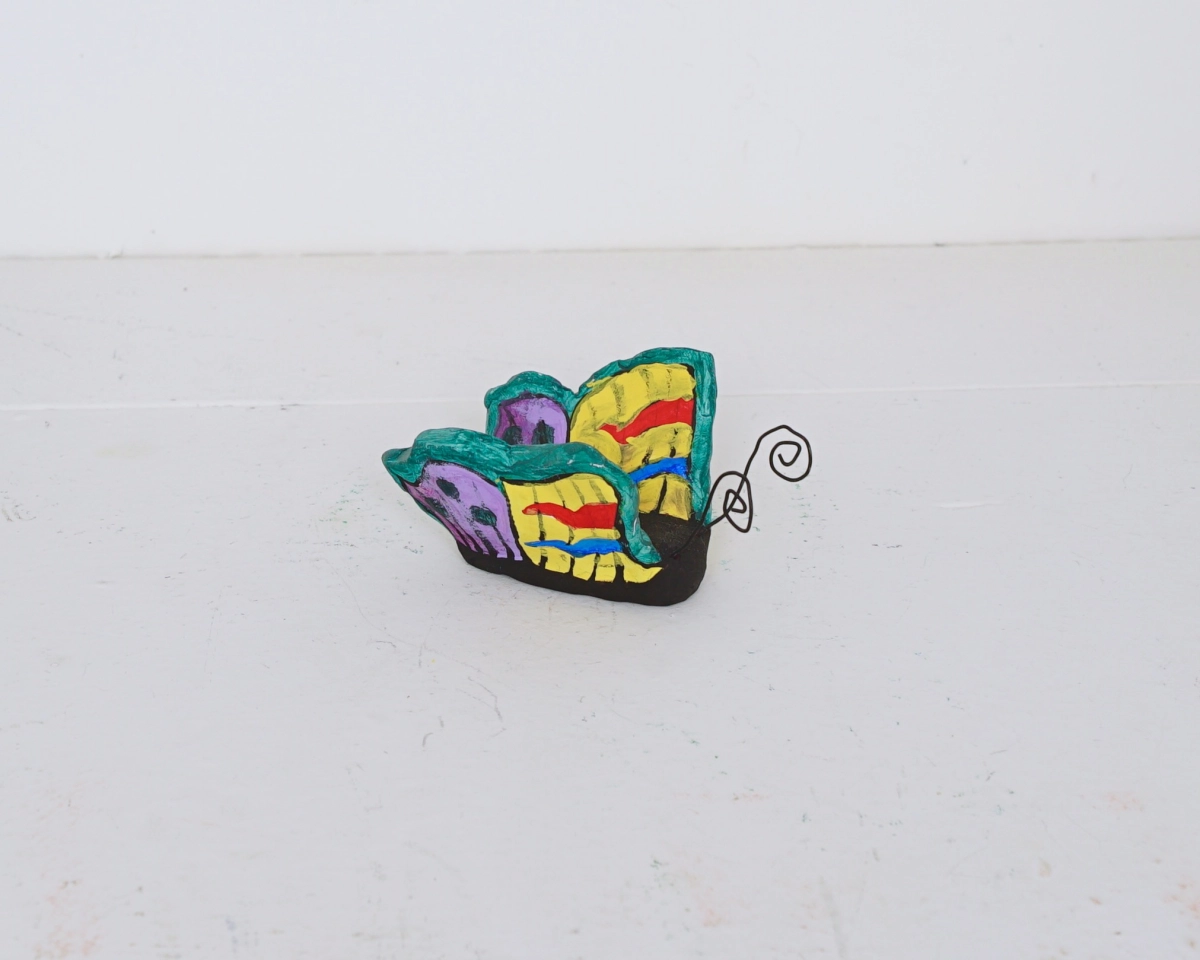Yellow, Green and Purple Butterfly